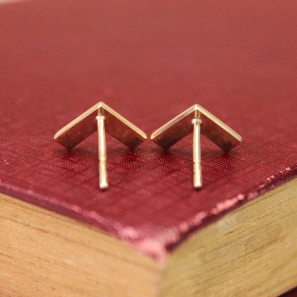 10ky Chevron Earring - Picture 4 of 4